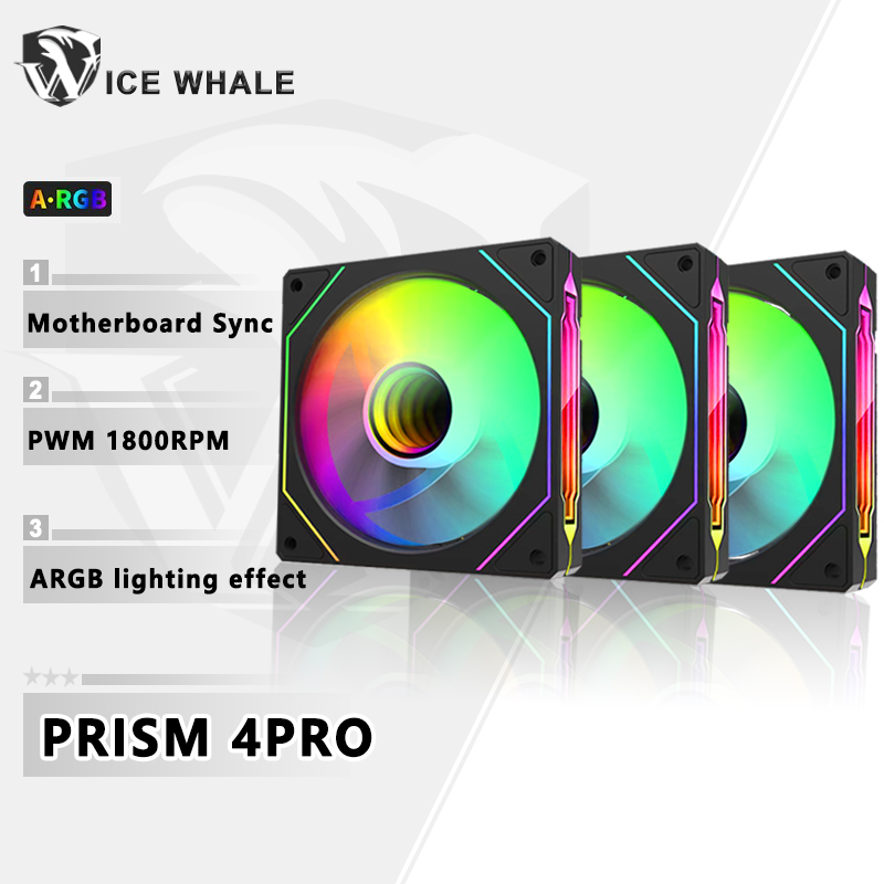 Pc Case Fan - พัดลมเคสคอมพิวเตอร์ ICE Whale Prism 4 PRO