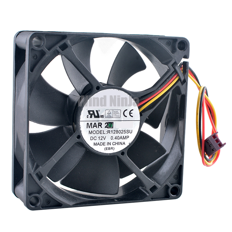 Pc Case Fan - อาร์ 128025 SU พัดลมระบายความร้อนความเร็วสูง 8 ซม.80