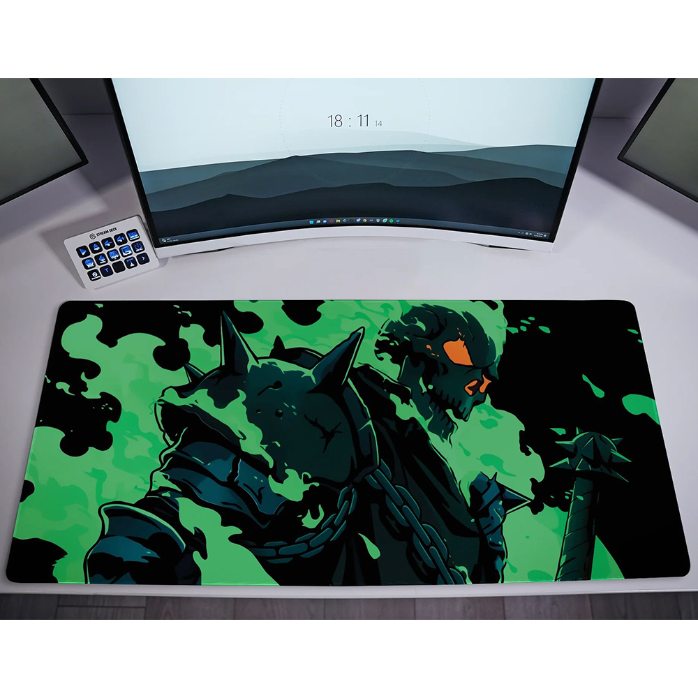 Anti-Ghosting Keyboard - แผ่นรองเมาส์ Ghost Rider ขนาดใหญ่ สำหรับเล่นเกมส์ แล็ปท็อป
