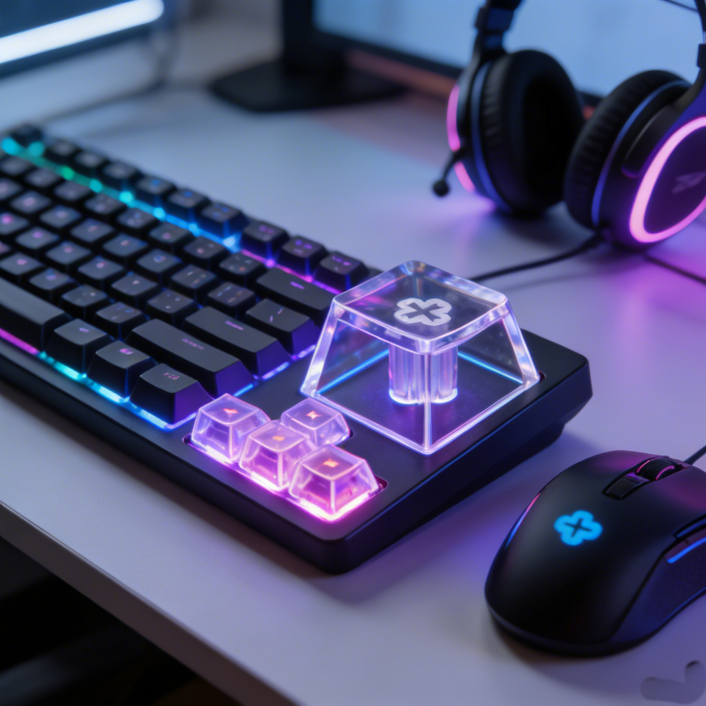 Anti-Ghosting Keyboard - R4 ปุ่มกด ABS โปร่งใสสำหรับคีย์บอร์ดแบบกลไก, แบ็คไลท์แบบไม่มีตัวอักษร, เชอร์รี่