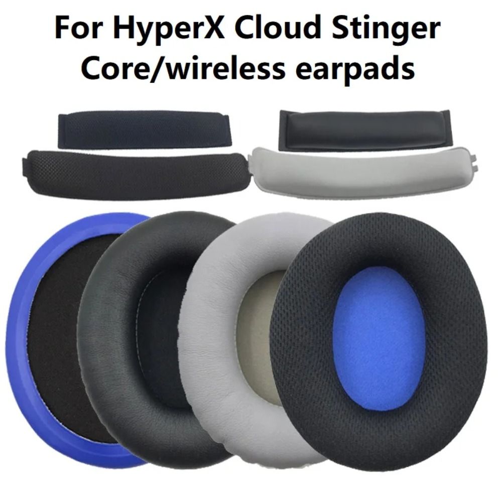 Pc Gaming Cloud - 1 คู่หนัง Ear Pads เปลี่ยนหูฟังตัดเสียงรบกวนชุดหูฟังซ่อมฟองน้ําสําหรับ HyperX