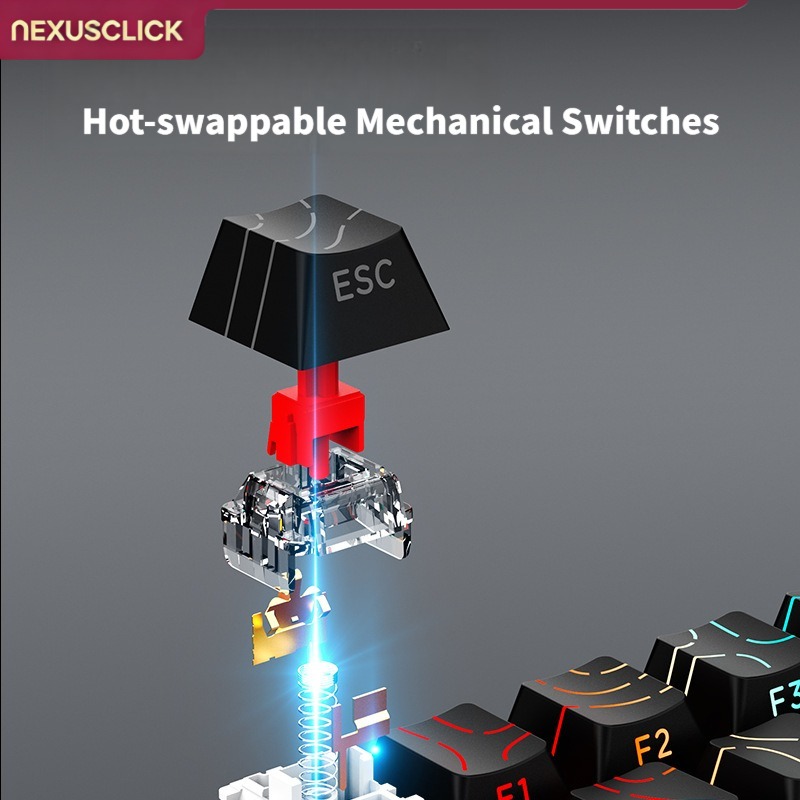 NexusClick iK68 คีย์บอร์ดกลไกข - Anti-Ghosting Keyboard บทวิจารณ์และราคา