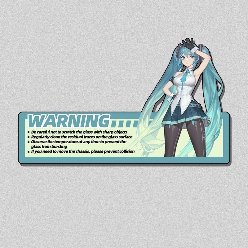 สติ๊กเกอร์ตกแต่งเคสคอมพิวเตอร์ - Pc Gaming Hatsune Miku บทวิจารณ์และราคา