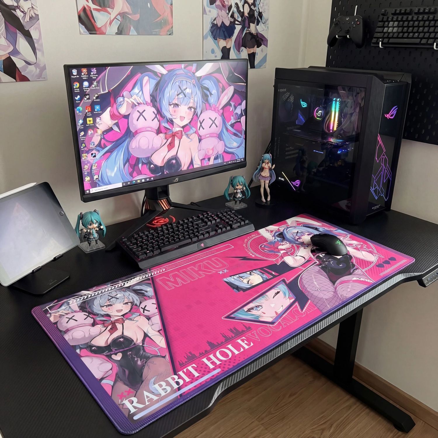 แผ่นรองเมาส์เกมมิ่งขนาดใหญ่พิเ - Pc Gaming Hatsune Miku บทวิจารณ์และราคา
