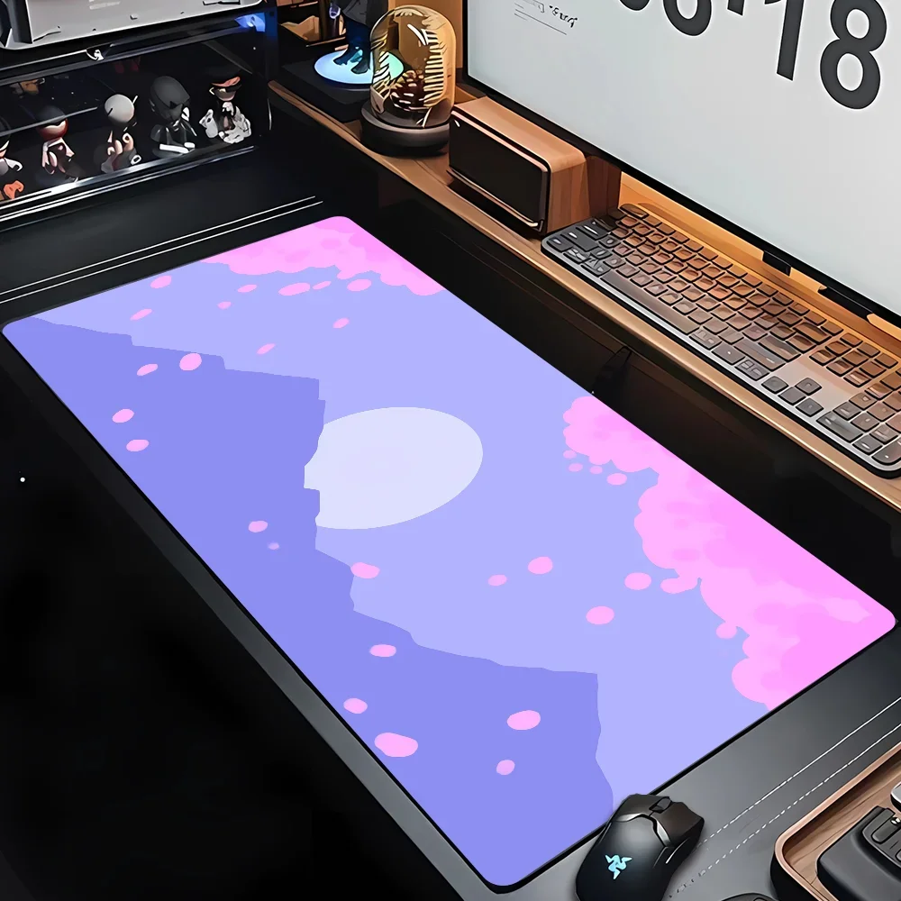 แผ่นรองเมาส์สีม่วงพาสเทลชมพูรู - Pc Gaming Cloud บทวิจารณ์และราคา