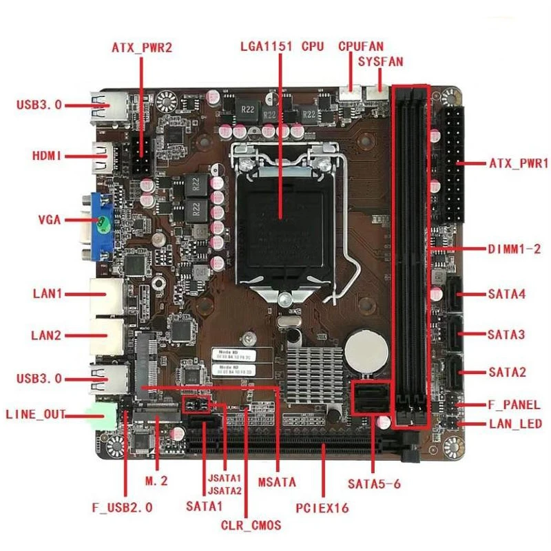 B365 มินิ-ITX เมนบอร์ด LGA 115 - Pc Gaming Intel Core I7 บทวิจารณ์และราคา