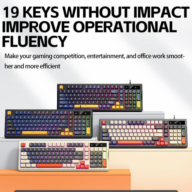 คีย์บอร์ดเกมมิ่งแบบมีสายรุ่นให - Anti-Ghosting Keyboard บทวิจารณ์และราคา