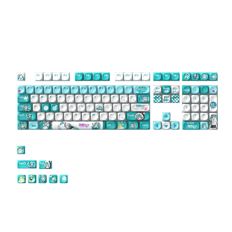 คีย์แคปอะนิเมะลายคาวาอี้ ฮัตสึ - Pc Gaming Hatsune Miku บทวิจารณ์และราคา