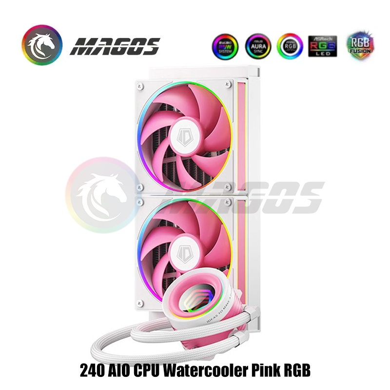 240 AIO CPU Watercooler สีชมพู - Pc Water Cooling บทวิจารณ์และราคา